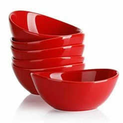 Outlet 👍 Sweese Red Curved Porcelain Bowls 👏 -SWEESE Salles 41TMSEsxh9L 1
