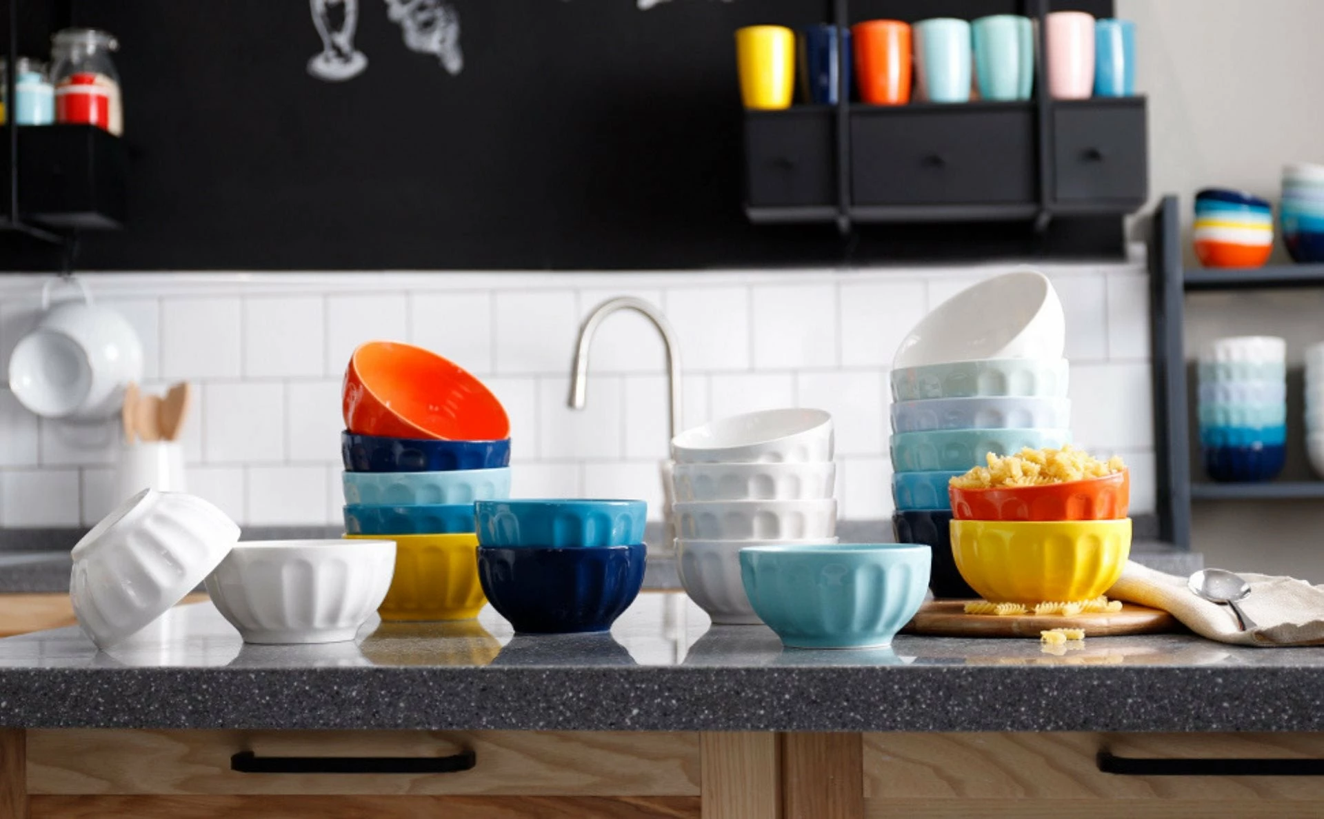 Top 10 β Sweese Turquoise Porcelain Fluted Bowls, Set of 4 𧨠4 Top 10 β Sweese Turquoise Porcelain Fluted Bowls, Set of 4 𧨠- Image 2