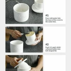 Deals 😀 New Porcelain Sweese Butter Crock ❤️ -SWEESE Salles 71z8oyOVGKL. AC SL1500 0f5b5832 5b0d 43c1 8ddc b8ec0bd7146f