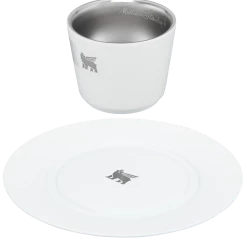 Wholesale ⭐ Stanley The DayBreak Demitasse Cup & Stillness Saucer | 2.2 OZ ❤️ -SWEESE Salles B2B Web PNG Demitasse Cup Stillness Saucer 2 2OZ Pale Stone Hero Exploded