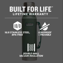 Best Sale 👍 Stanley Classic Legendary Bottle | 1.1 QT ⭐ -SWEESE Salles B2B Web PNG STAN 1 1QT CLASSIC VAC BTL HAMMERTONE GREEN