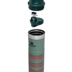 Promo 😉 Stanley The Vintage Loom Trigger-Action Travel Mug | 20 OZ ✨ -SWEESE Salles B2B Web PNG The Trigger Action Travel Mug 20OZ Heritage Stripe Exploded