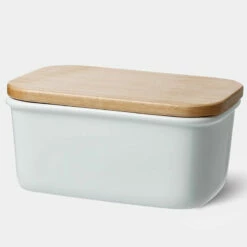 Cheap β Sweese Rectangle Butter Dish with Beech Wooden Lid π