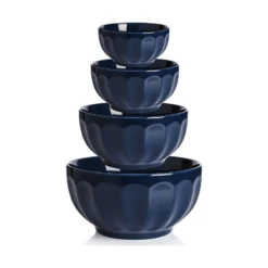 Coupon 👏 Sweese 4 Piece Fluted Nesting Bowls ✔️ -SWEESE Salles Ceramicbowls 1
