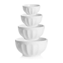 Coupon 👏 Sweese 4 Piece Fluted Nesting Bowls ✔️