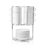 Discount ❤️ Sweese Stackable Espresso Cups with Saucers and Metal Stand 🎁 -SWEESE Salles EspressoCupswithSaucers 1