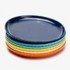 Cheap 💯 Sweese Hot Assorted Fluted Round Porcelain Plates 👏 -SWEESE Salles Fluted dinner plate set 6 color