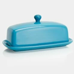 Outlet ⭐ Sweese Porcelain Rectangle Butter Dish with Lid ✔️ -SWEESE Salles Porcelain Butter Dish with Lid Steel Blue 1024x1024 2951d51e 39e8 4797 97f4 c567a3b169ba