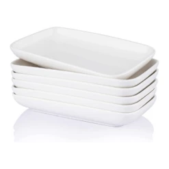 Best Sale 🎉 Sweese Rectangular Salad Plates, Set of 6 🌟