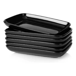 Best Sale 🎉 Sweese Rectangular Salad Plates, Set of 6 🌟 -SWEESE Salles RectangulardessertPlates 4