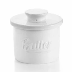 Deals 😀 New Porcelain Sweese Butter Crock ❤️ -SWEESE Salles buttercrockwhite