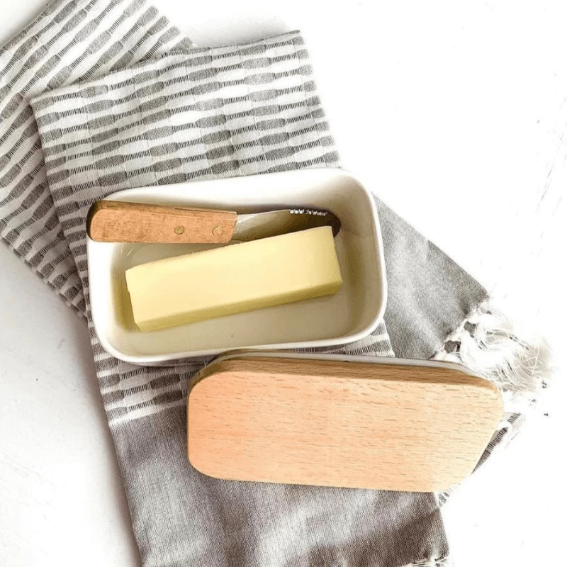 Wholesale π₯ Sweese Airtight Butter Dish with Beechwood Lid β 3 Wholesale π₯ Sweese Airtight Butter Dish with Beechwood Lid β - Image 2