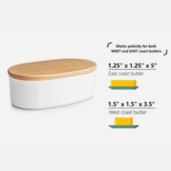 Deals ❤️ Sweese Airtight Oval Butter Dish with Lid ⌛ -SWEESE Salles butterdish 3 3042843d 2e1d 43da bdc2 87237352754d