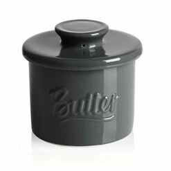 Deals 😀 New Porcelain Sweese Butter Crock ❤️ -SWEESE Salles buttergrey