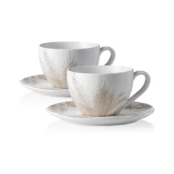 Top 10 ⭐ Sweese Ceramic Cups with Saucers, Set of 2 🎁