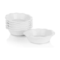 Outlet ✨ Sweese Ceramic Ruffled Mini Pie Pans ⭐ 8 Outlet ✨ Sweese Ceramic Ruffled Mini Pie Pans ⭐ -SWEESE Salles ceramicminipiepans