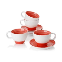 Cheap ✔️ Sweese Gradient Tea Cups and Saucers ✨ -SWEESE Salles ceramicteacupsandsaucers 2