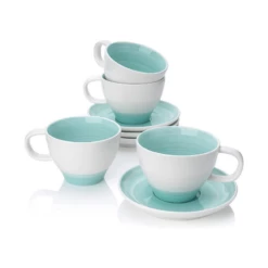 Cheap ✔️ Sweese Gradient Tea Cups and Saucers ✨ -SWEESE Salles ceramicteacupsandsaucers 3