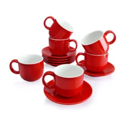Best reviews of 🔥 Sweese 6 Ounces Porcelain Cappuccino Cups with Saucers ✨ -SWEESE Salles cupswithsaucers 3