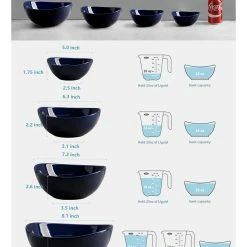 Budget 🥰 Sweese Navy Curved Porcelain Bowls ✔️ -SWEESE Salles nestingbowlssetnavy1